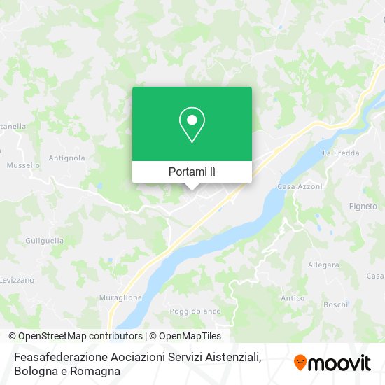 Mappa Feasafederazione Aociazioni Servizi Aistenziali