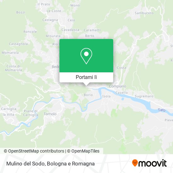 Mappa Mulino del Sodo