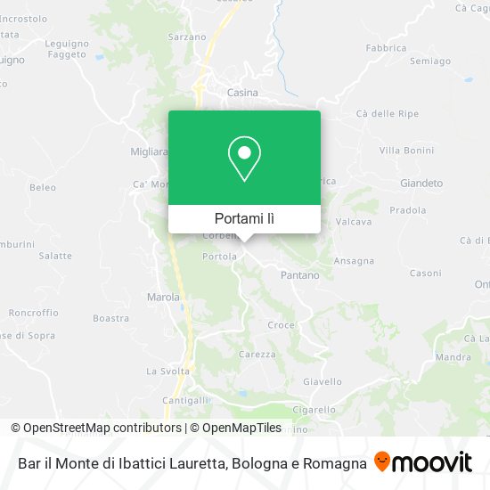 Mappa Bar il Monte di Ibattici Lauretta