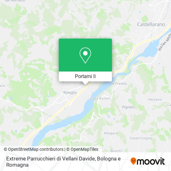 Mappa Extreme Parrucchieri di Vellani Davide