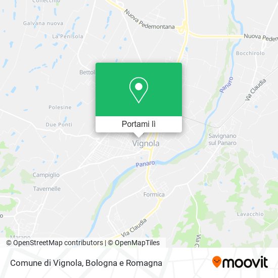 Mappa Comune di Vignola
