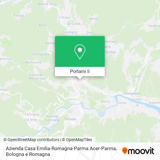 Mappa Azienda Casa Emilia-Romagna-Parma Acer-Parma