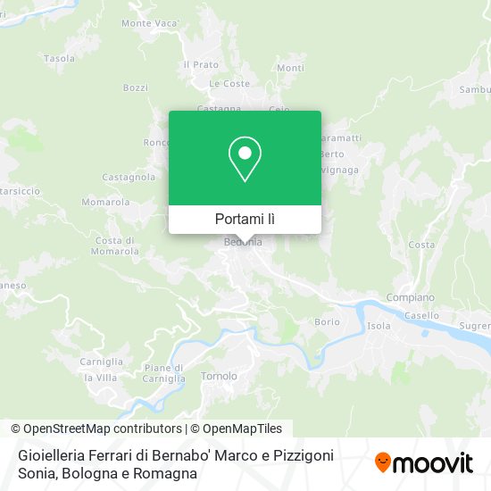 Mappa Gioielleria Ferrari di Bernabo' Marco e Pizzigoni Sonia