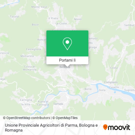 Mappa Unione Provinciale Agricoltori di Parma