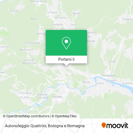 Mappa Autonoleggio Quattrini
