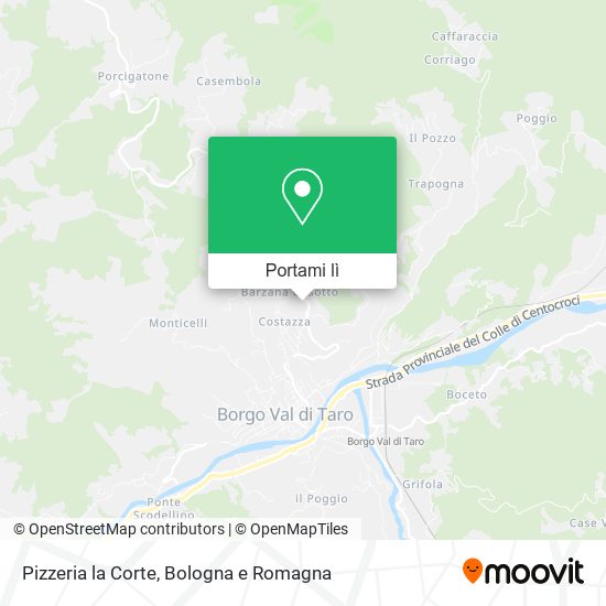 Mappa Pizzeria la Corte