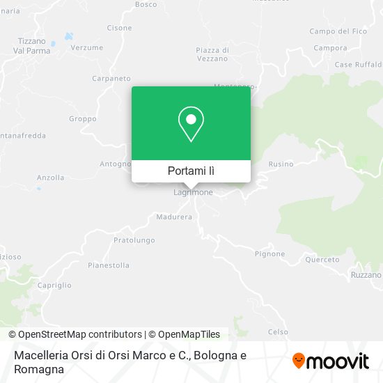 Mappa Macelleria Orsi di Orsi Marco e C.