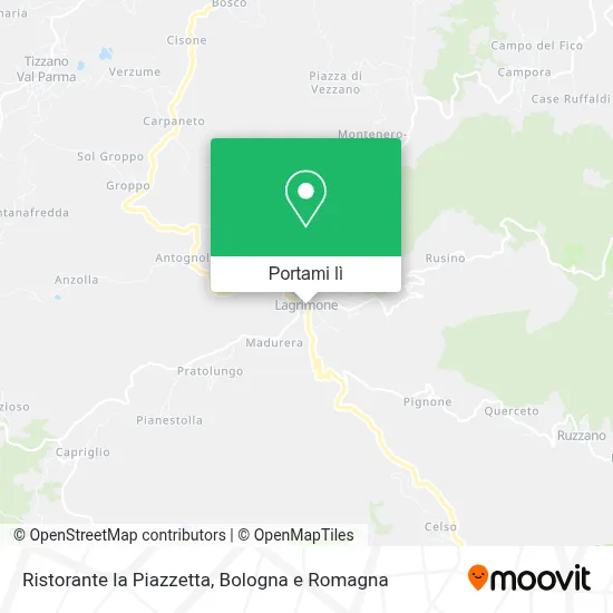Mappa Ristorante la Piazzetta