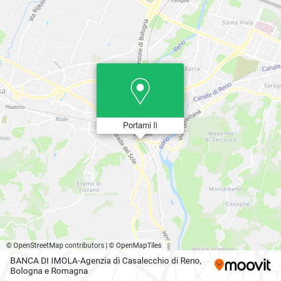 Mappa BANCA DI IMOLA-Agenzia di Casalecchio di Reno