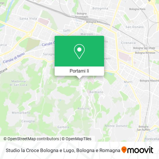 Mappa Studio la Croce Bologna e Lugo