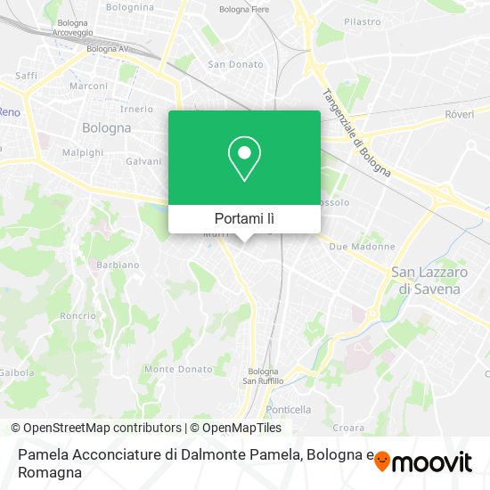 Mappa Pamela Acconciature di Dalmonte Pamela