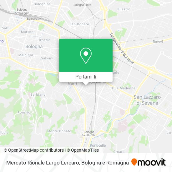 Mappa Mercato Rionale Largo Lercaro