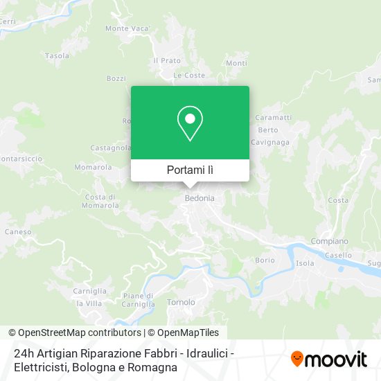 Mappa 24h Artigian Riparazione Fabbri - Idraulici - Elettricisti