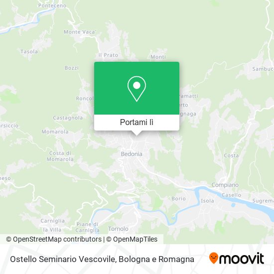 Mappa Ostello Seminario Vescovile