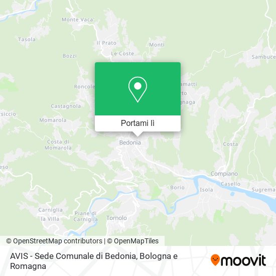 Mappa AVIS - Sede Comunale di Bedonia