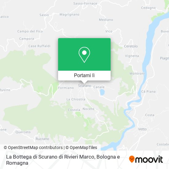 Mappa La Bottega di Scurano di Rivieri Marco