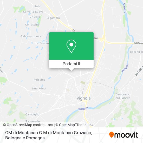 Mappa GM di Montanari G M di Montanari Graziano