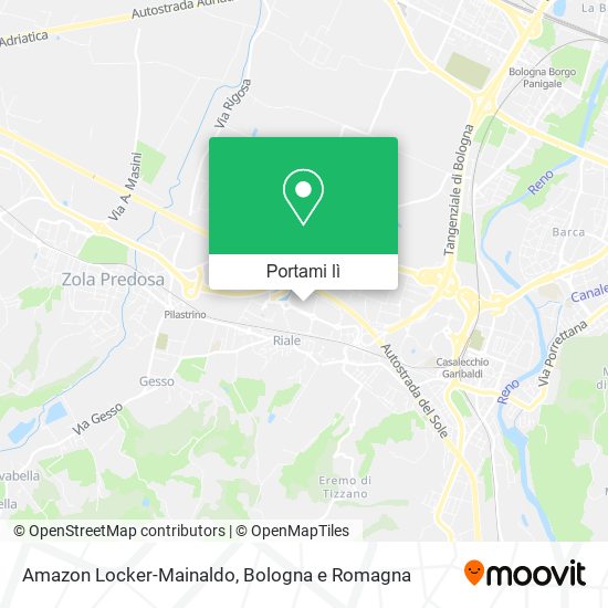 Mappa Amazon Locker-Mainaldo