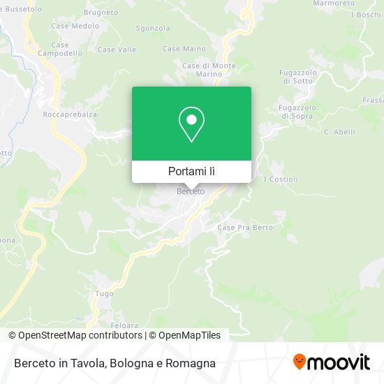 Mappa Berceto in Tavola