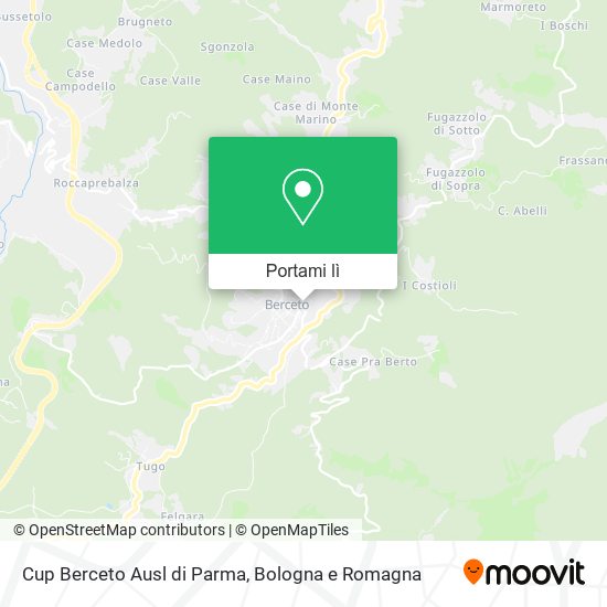 Mappa Cup Berceto Ausl di Parma