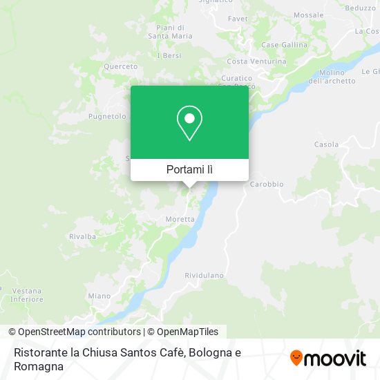 Mappa Ristorante la Chiusa Santos Cafè