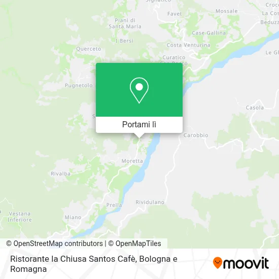 Mappa Ristorante la Chiusa Santos Cafè