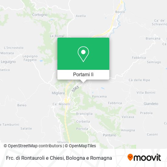 Mappa Frc. di Rontauroli e Chiesi