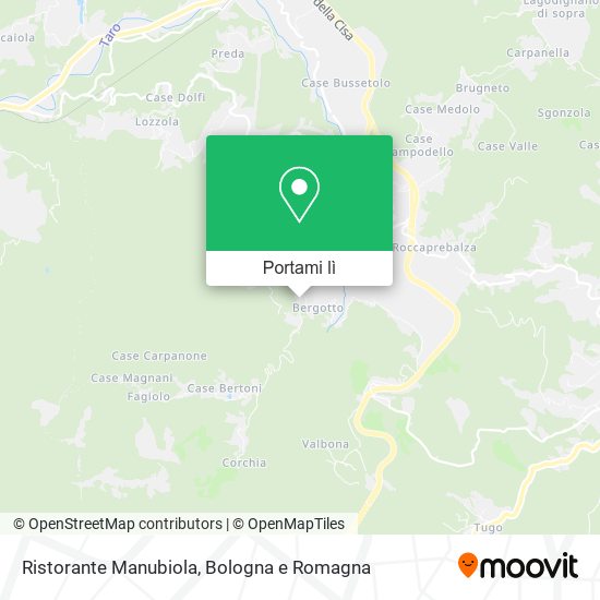 Mappa Ristorante Manubiola
