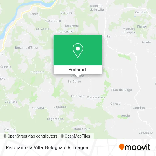 Mappa Ristorante la Villa