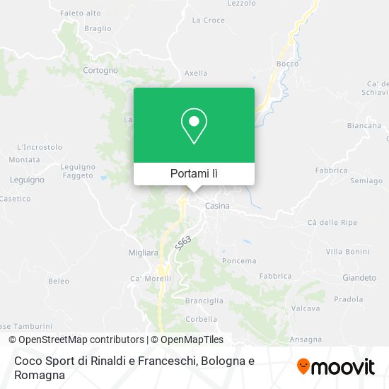 Mappa Coco Sport di Rinaldi e Franceschi