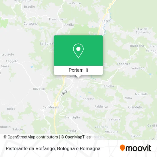 Mappa Ristorante da Volfango