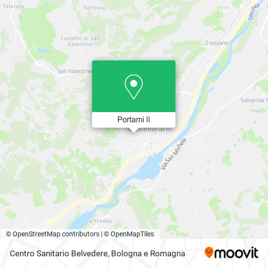 Mappa Centro Sanitario Belvedere