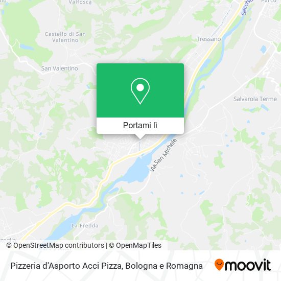 Mappa Pizzeria d'Asporto Acci Pizza