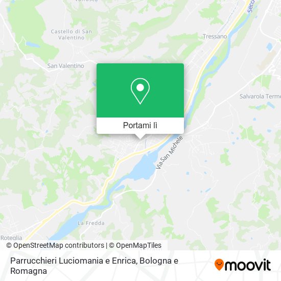 Mappa Parrucchieri Luciomania e Enrica