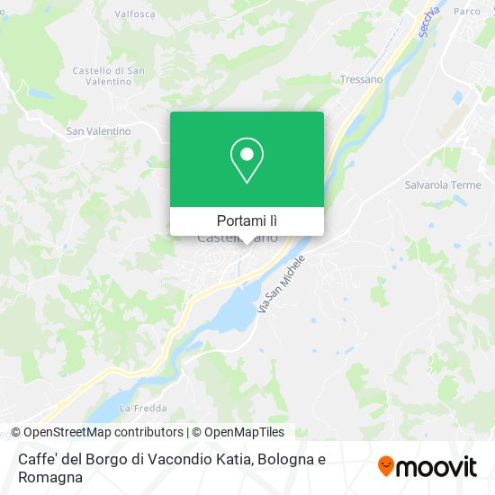 Mappa Caffe' del Borgo di Vacondio Katia
