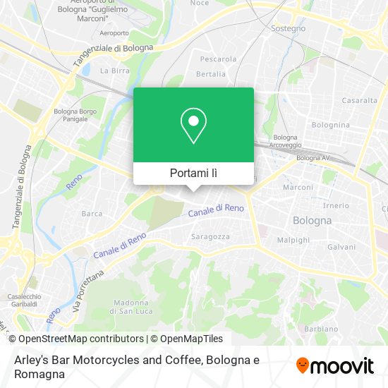 Mappa Arley's Bar Motorcycles and Coffee