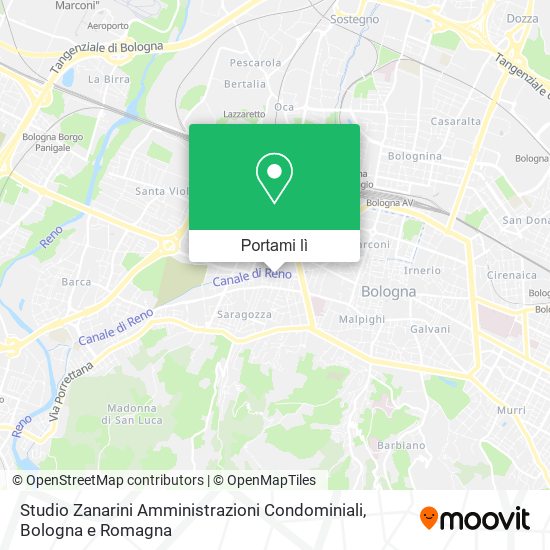 Mappa Studio Zanarini Amministrazioni Condominiali