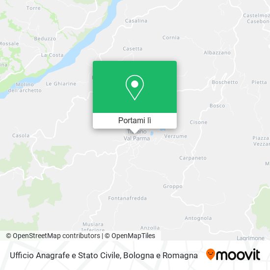 Mappa Ufficio Anagrafe e Stato Civile
