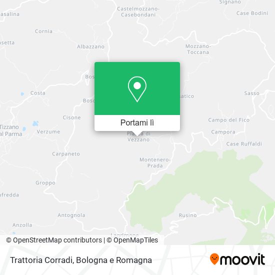 Mappa Trattoria Corradi