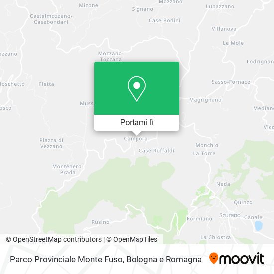Mappa Parco Provinciale Monte Fuso