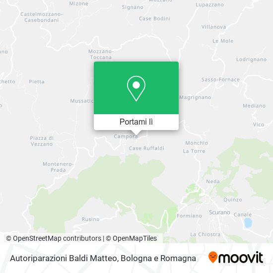 Mappa Autoriparazioni Baldi Matteo