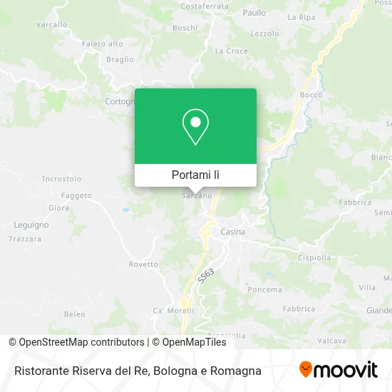 Mappa Ristorante Riserva del Re