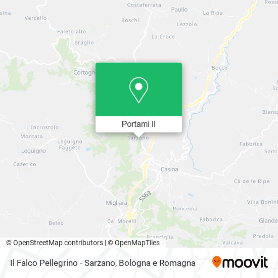 Mappa Il Falco Pellegrino - Sarzano