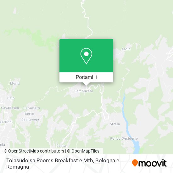 Mappa Tolasudolsa Rooms Breakfast e Mtb