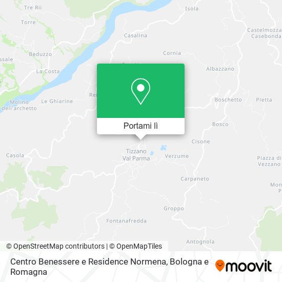 Mappa Centro Benessere e Residence Normena