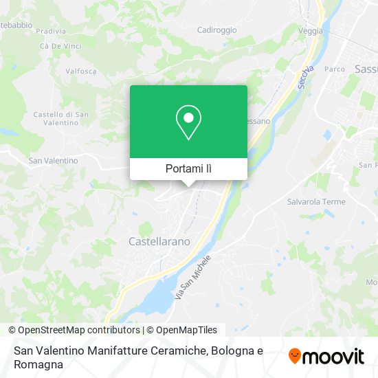 Mappa San Valentino Manifatture Ceramiche