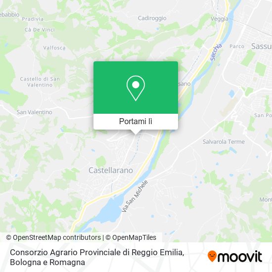 Mappa Consorzio Agrario Provinciale di Reggio Emilia