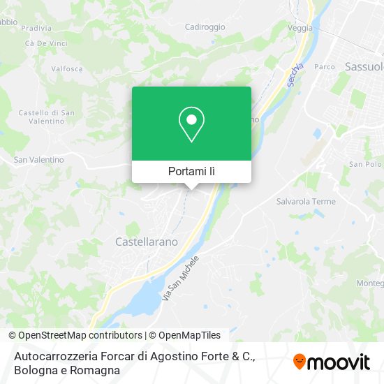 Mappa Autocarrozzeria Forcar di Agostino Forte & C.
