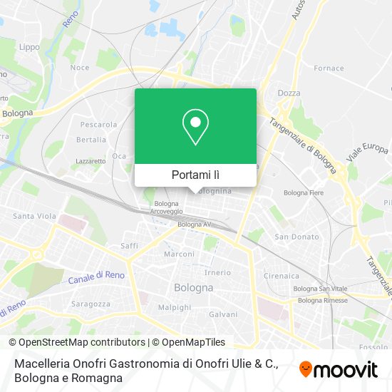 Mappa Macelleria Onofri Gastronomia di Onofri Ulie & C.