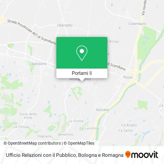 Mappa Ufficio Relazioni con il Pubblico